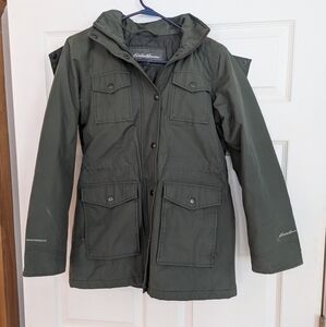 Eddie Bauer Green Hooded Jacket
